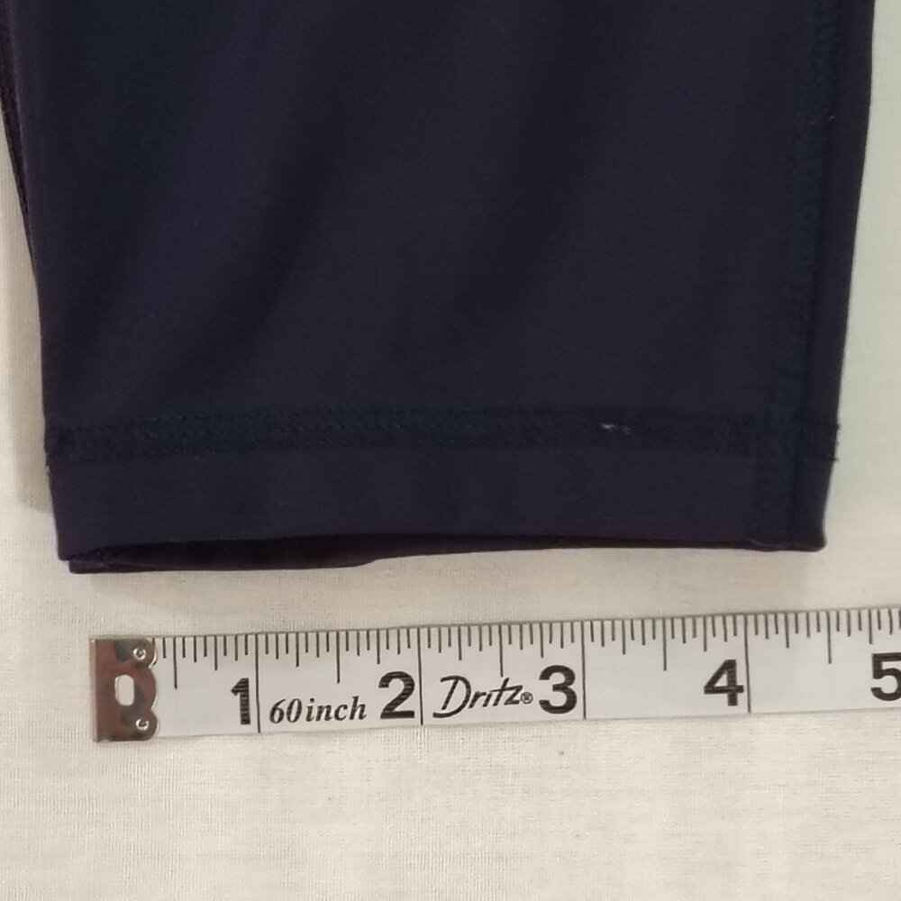 All In Motion High Waist Yoga Leggings Sz L Navy Athletic Workout Pants Pockets - Picture 14 of 15